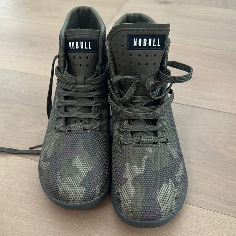 NOBULL Camo High-Top Sneakers - Green and Black